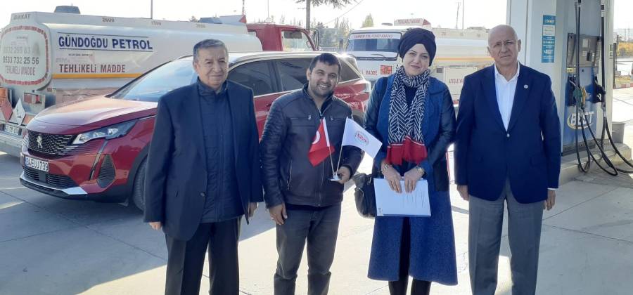 PÜİS KONYA BÖLGE BAŞKANLIĞI, PÜİS ÜYESİ AKARYAKIT İSTASYONLARINI ZİYARET ETTİ